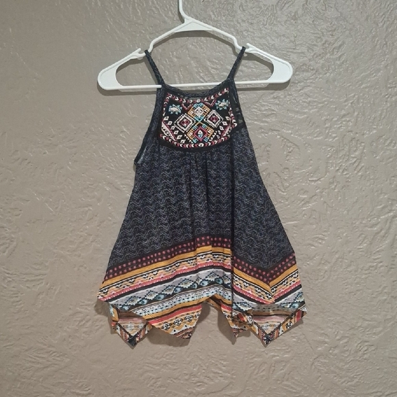 Crave Fame Black and Orange Camisole with Embroidered Neckline Size S - Picture 1 of 12